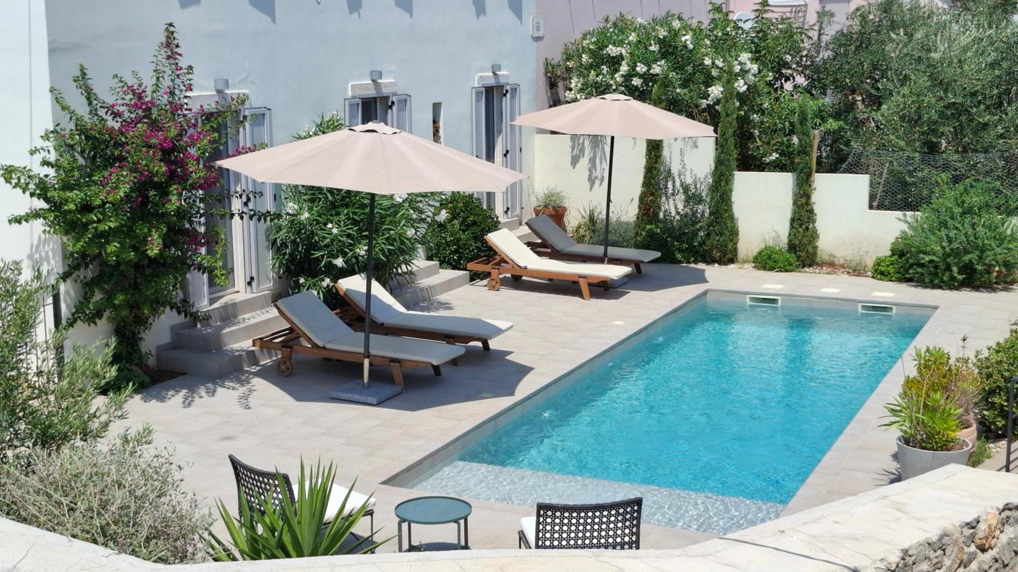 בוזאבה Villa Mira With A Heated Pool And A Sea View מראה חיצוני תמונה